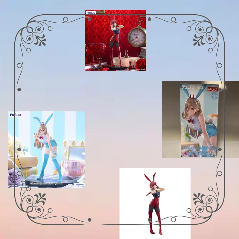

Натуральная Furyu Chainsaw Man Bicute Bunnies Красный цвет Ver Makima Светло-голубой цвет Мощность Аниме Фигурка Модель Коллекционная фигурка Игрушки