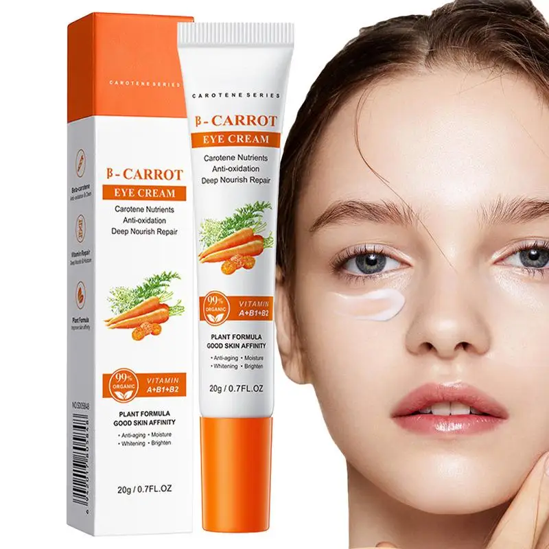 

Carrot Eye Cream Eye Perfector 0.7fl Oz Organic Deep Moisturizing Effective Brightening Renewing Eye Repair Cream For Dryness