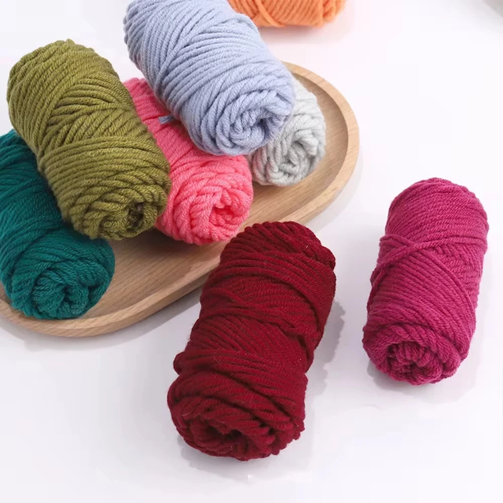 10pcs Cotton Blended Yarn Handmade Woven Yarns Rolls Starter Craft Tools Set for DIY Embroidery Starter Woven Tool
