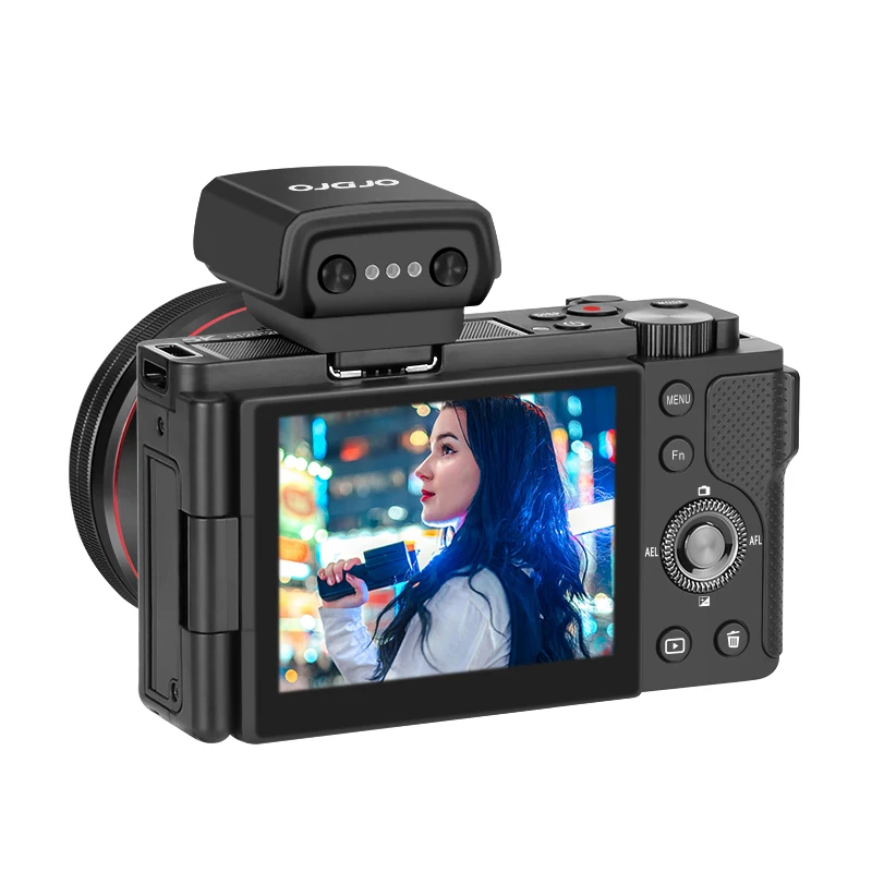 ORDRO G930 Digital Camera Compact for YouTube Vlogging Videos with Flashlight 5X Optical Zoom 4K 30FPS 60FPS Multi Filters AF MF