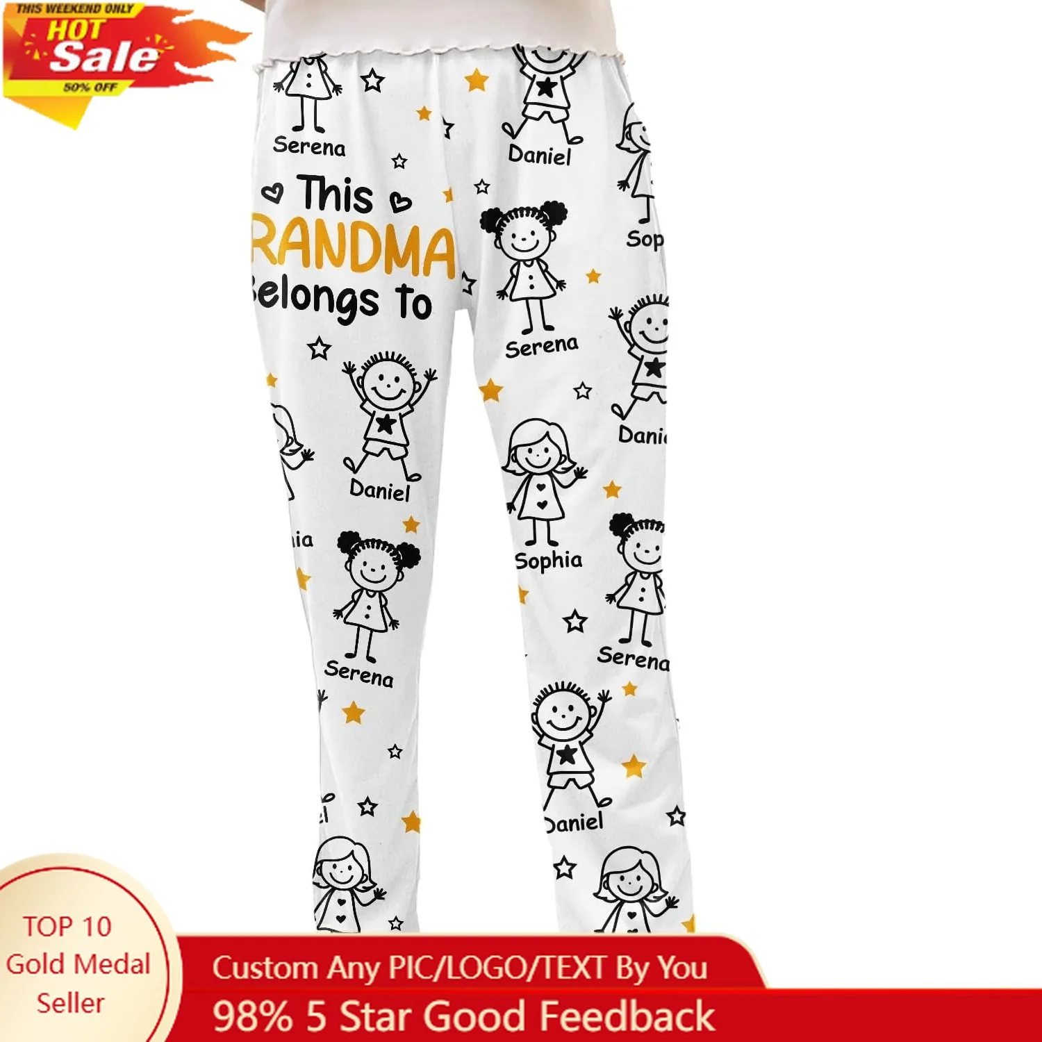 Pajama Pants - A Christmas Gift Featuring Custom Photo Faces, Perfect for Family, Friends, and Holiday Laughs
