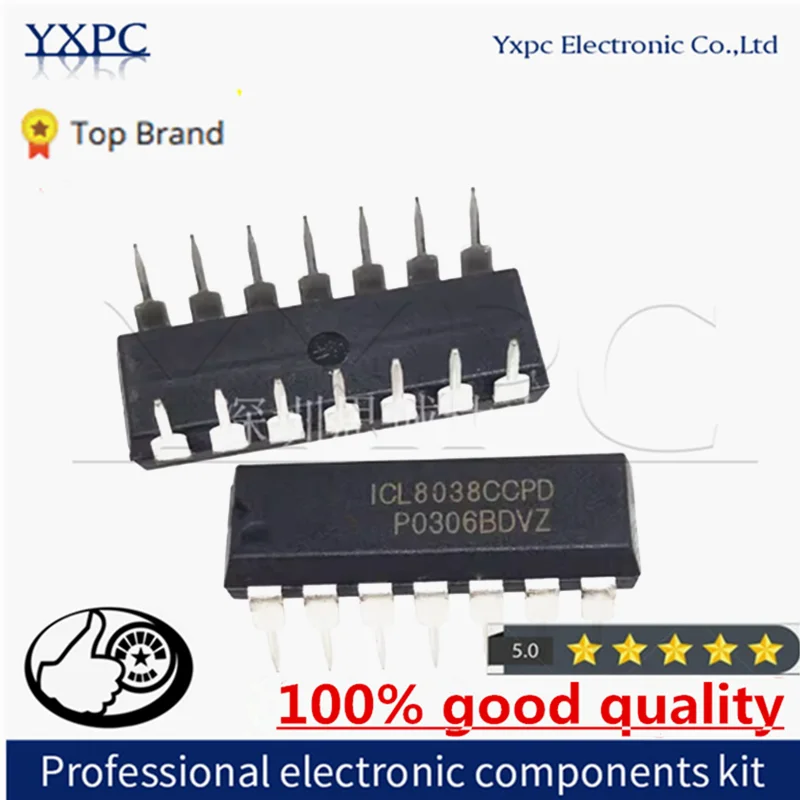 5pcs ICL8038CCPD DIP-14 ICL8038 waveform generator IC Chips