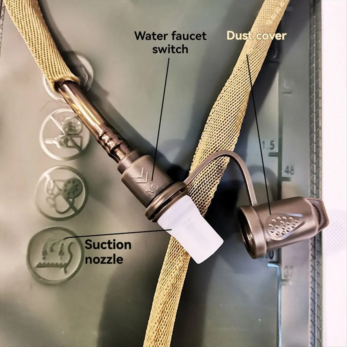 Poche à eau L79A pour sac d'hydratation, sac à eau de grande capacité pour la course à pied, le cyclisme et les activités de plein air, sac de stockage d'eau 2L