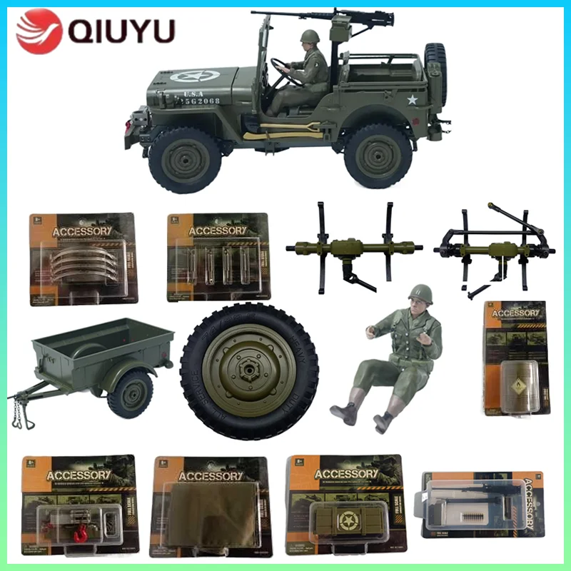 Image of Jjrc C8815 Teile Upgrade Teile Anhänger Soldat Winde Baldachin Metall Cvd Original Zubehör Für C8815 Rc Auto Upgrade Zubehör