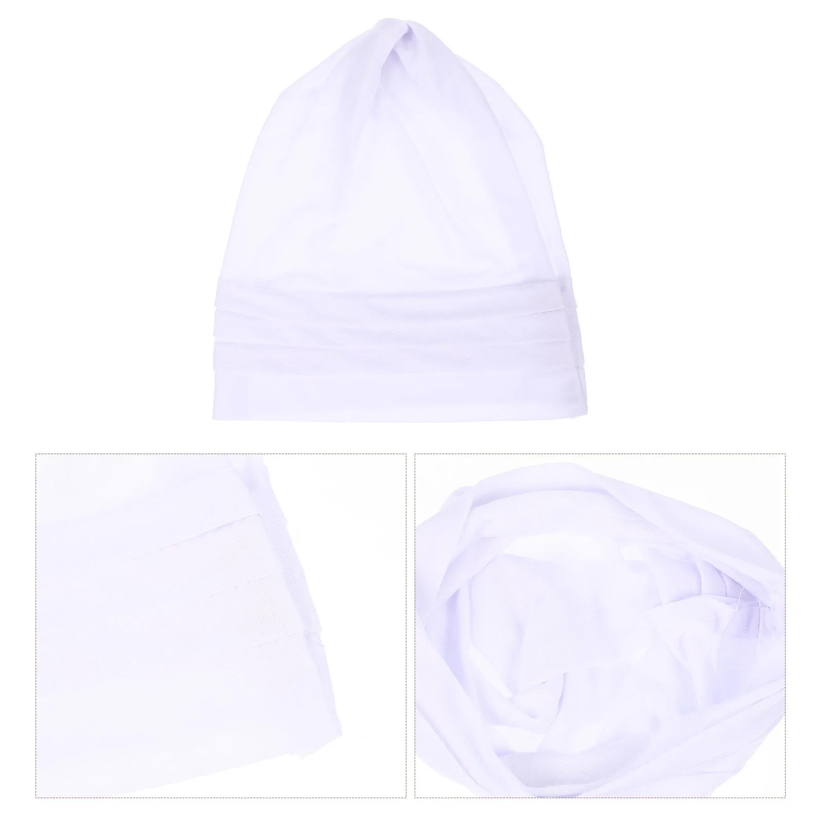 Schlafmütze aus Baumwollleinen, elastisch, geschmeidig, bequem, für Damen, Haarpflege, Schlafmütze, leicht, atmungsaktiv