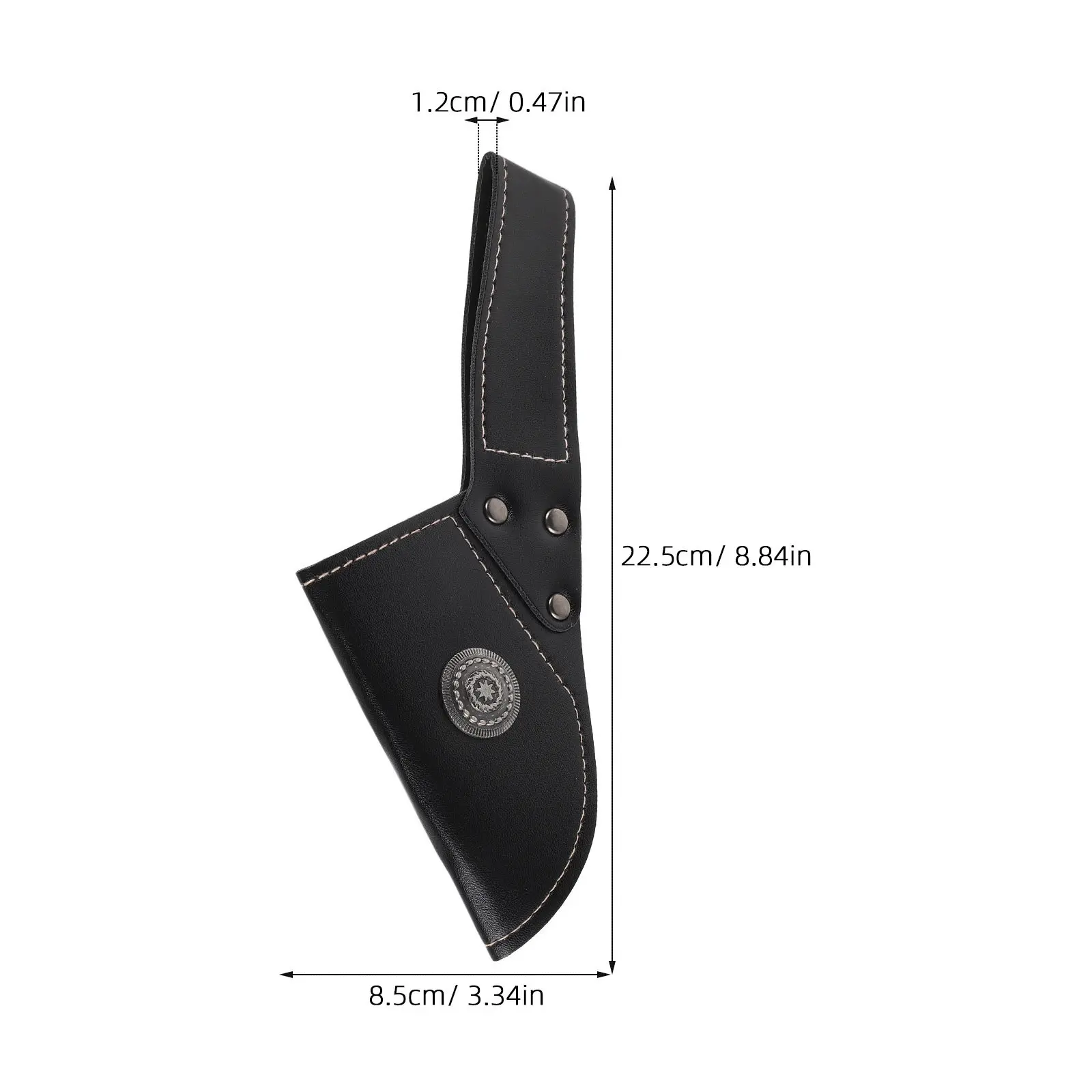 PU Camping Axe Blade Guard Sheath Snap Closure Hatchet Edge Protector for Outdoor Bushcraft Forestry Axe Cover Protector - view 2