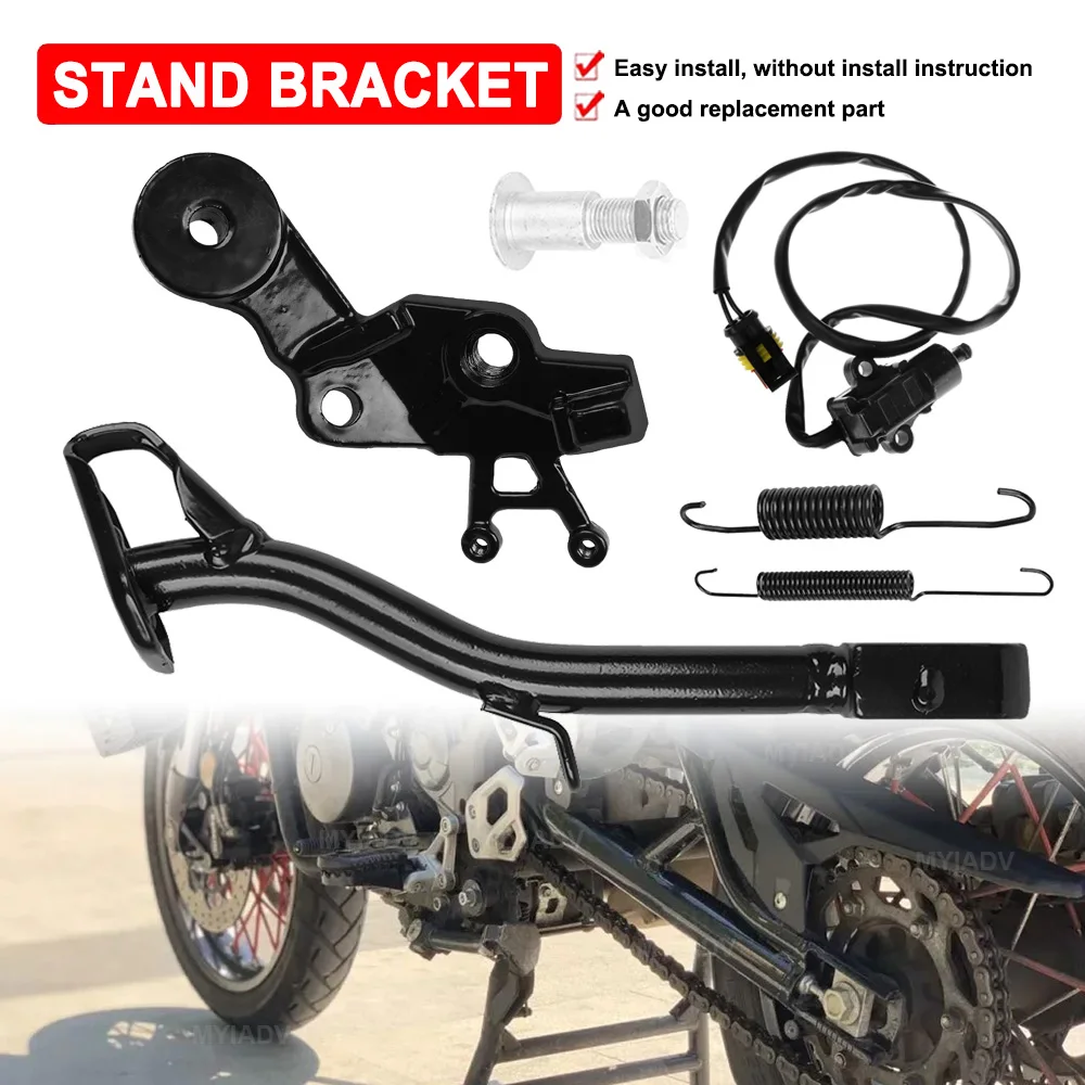 

Motorcycle Kickstand Side Stand Parking Bracket For Benelli TRK502 TRK502X TRK 502 X Foot Support Side Stand Install Accessories