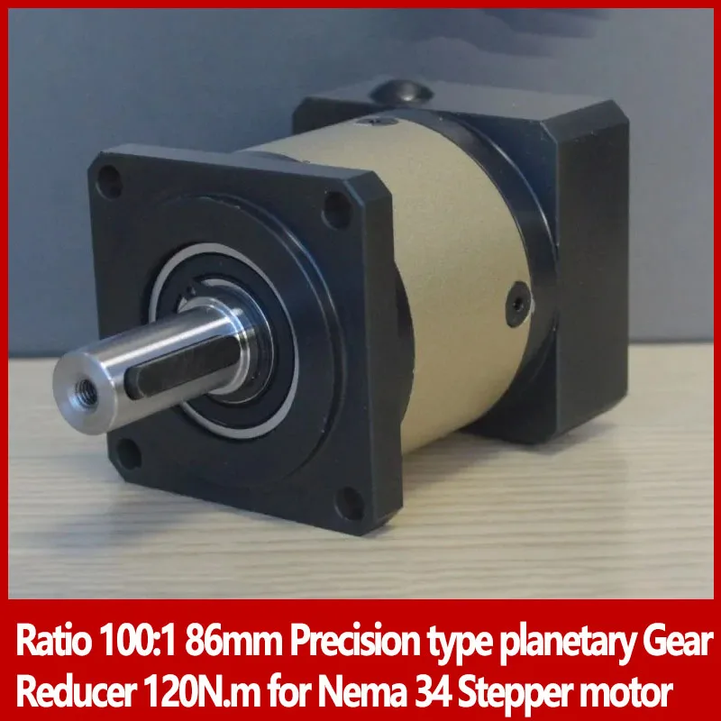 Ratio 100:1 86mm Precision type planetary Gear Reducer 120N.m for Nema 34 Stepper motor