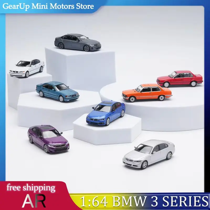 

New 10pcs AR 1:64 BMW APAxpo Foshan Show Model Car Set - M3 E30 G20 M340i G28 Long Wheelbase Diecast Collection Toys Display