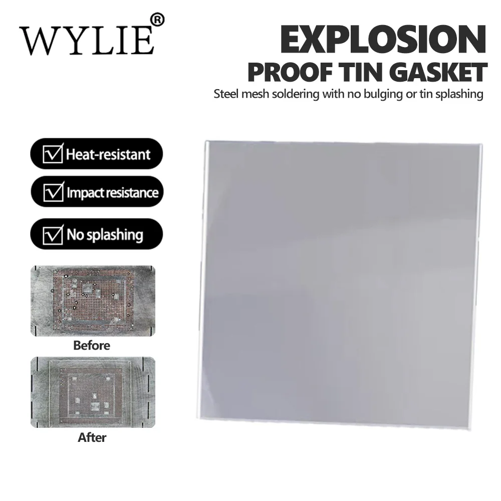 WYLIE Tin Plating Explosion-Proof Gasket for Mobile Phone and Tablet Repair Prevents Tin Explosion and Blistering Gasket Tool