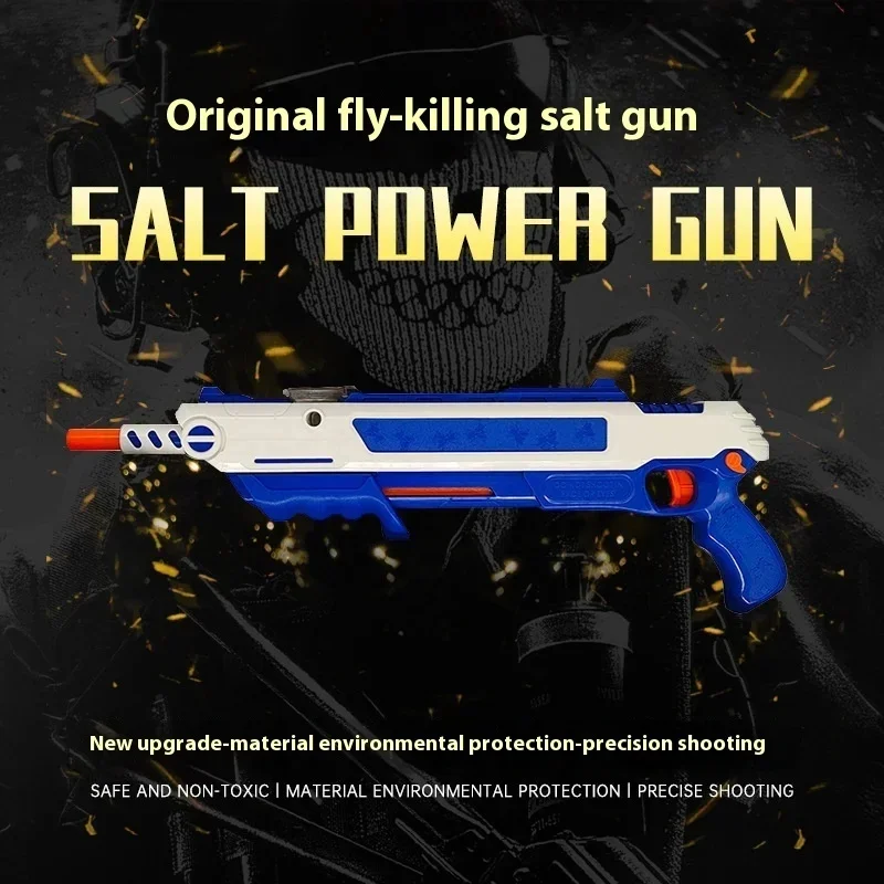 3.0 New Laser Aiming Salt Gun Fly Killer Toy Flie Shooting Accurate Aiming Mosquito Adult Simulation Game Toys Children Gift