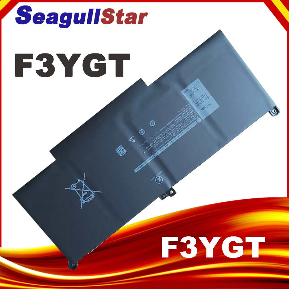 

Аккумулятор для ноутбука F3YGT 7,6 В 60 Втч для Dell Latitude 12 7000 7280 7290/13 7000 7380 7390 P29S002/14 7000 7480 7490 P28S P28S001 P73G