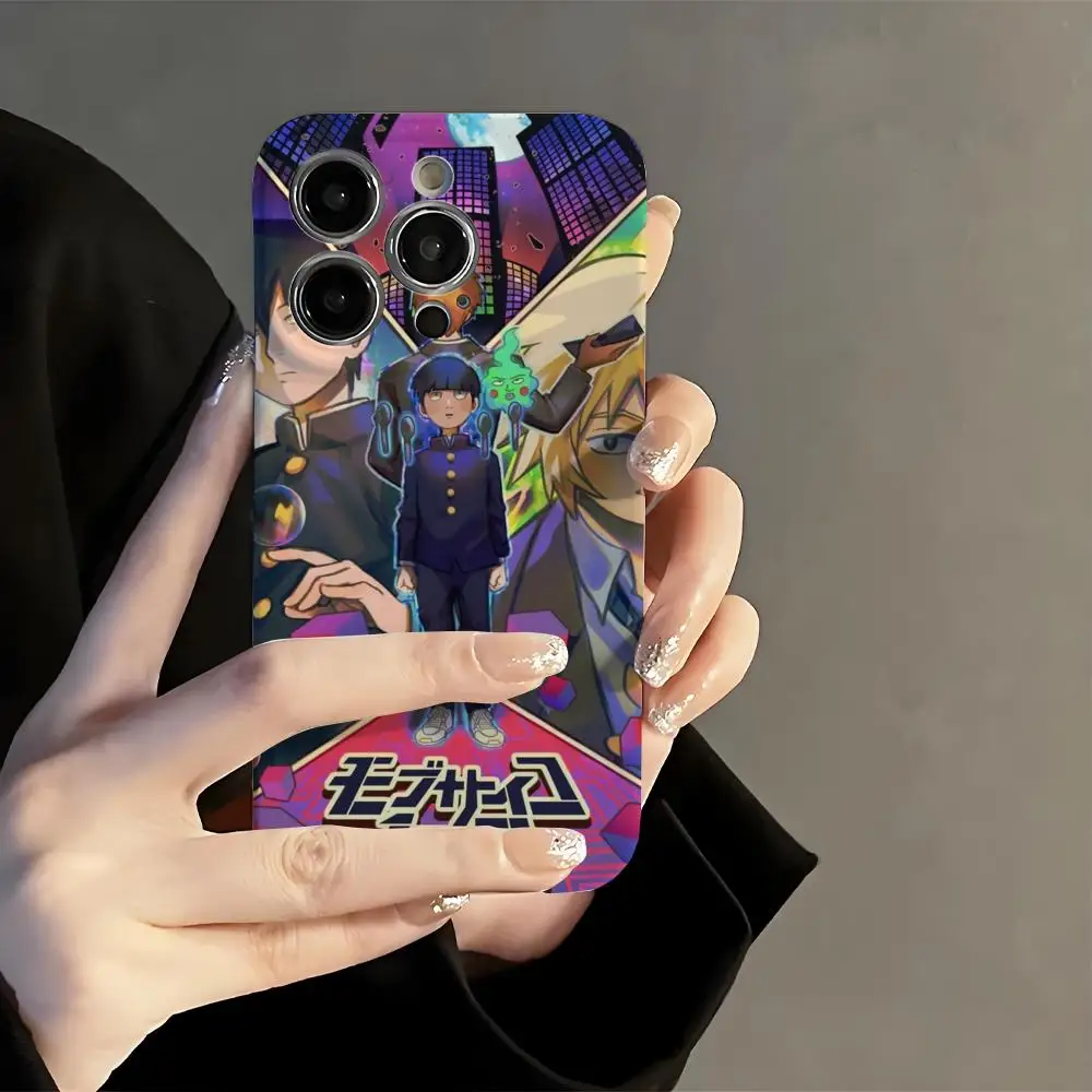 

M-Mob P-Psycho 100 Phone Case Film Korean INS for iPhone 16 15 14 13 12 11 Pro Max Plus Luxury Cover