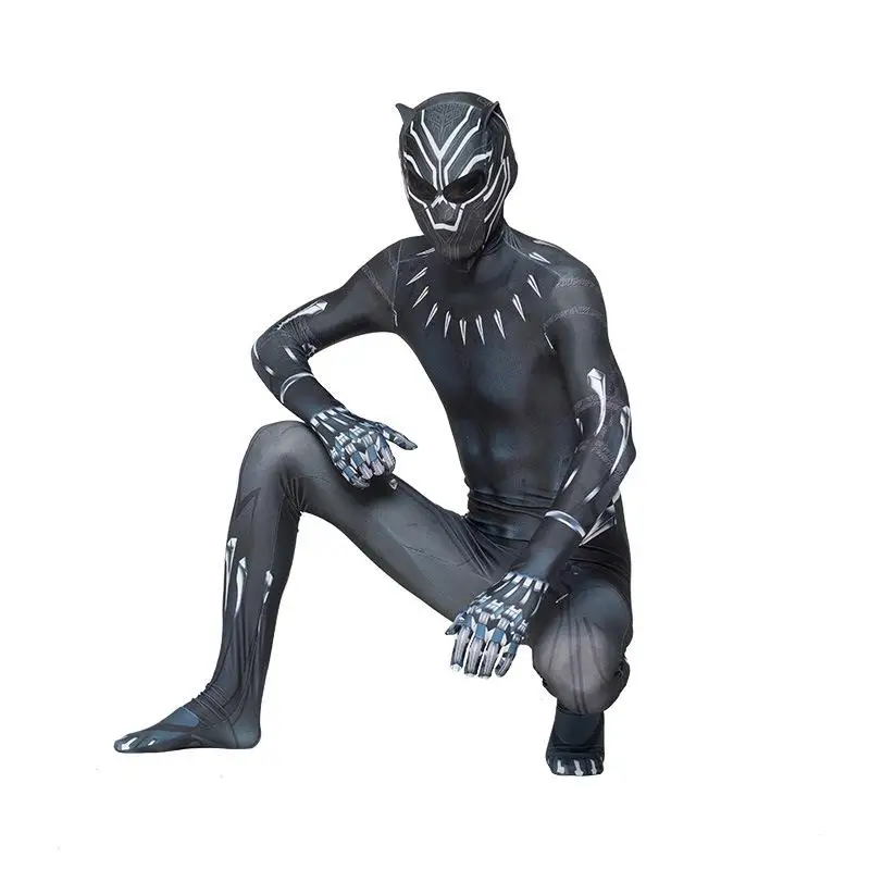 Adult loween Cosplay Performance Suit Bla Panther Tight Clothes One-Piece Costume Women's Faion Winter  No Brand