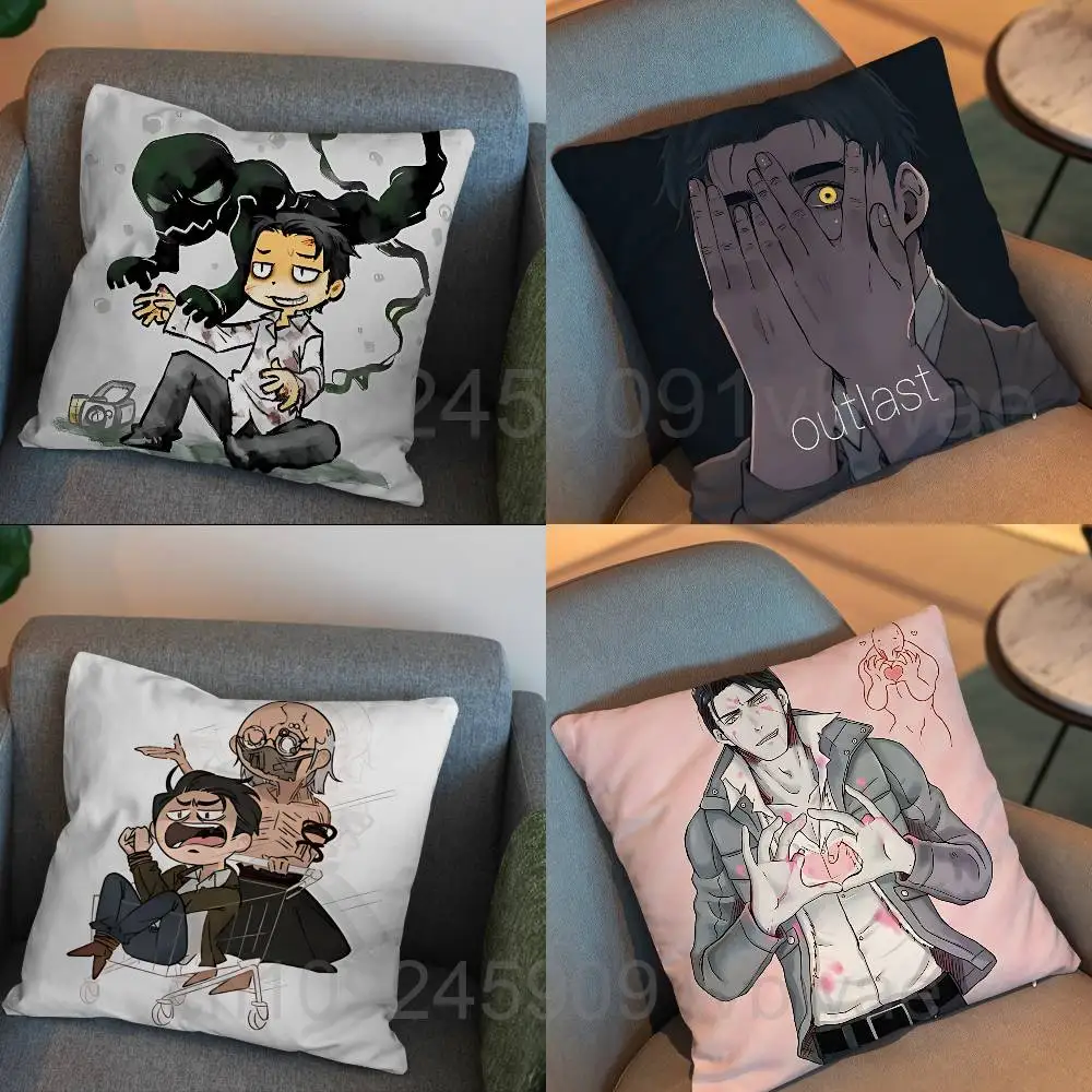 

Limitation game Outlast Trials Pillow Case Square Double-Sided Printing Short Plush Sofa Cushion Cover Bedroom Bedside Pillow
