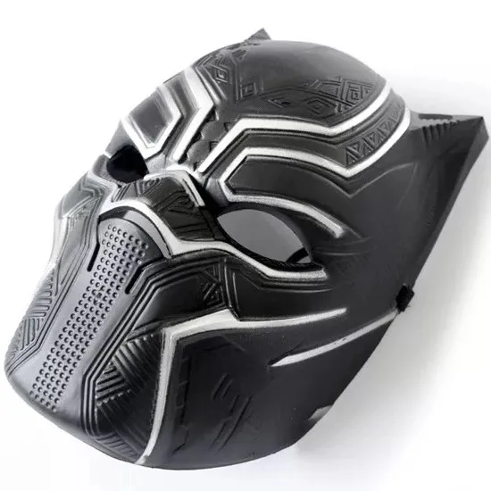 Black Panther mask cos Reunion PVC plastic Marvel anime holiday quirky party props prom supplies for children