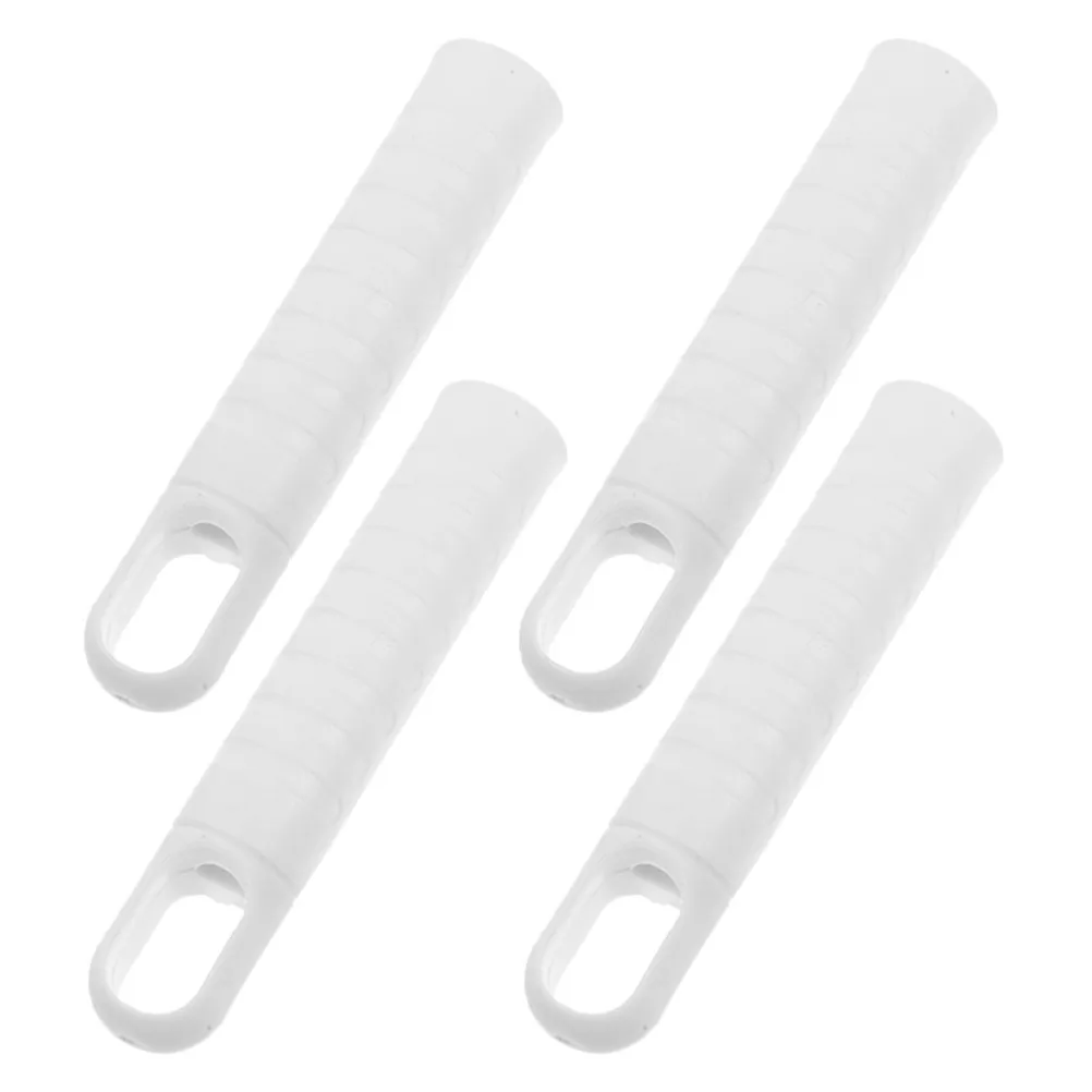 4Pcs Heavy Duty Plastic Mop Handle End Cap 25Mm Standard Fit Integrated Design Lightweight Comfort Grip for Floor Cleaning Broom
