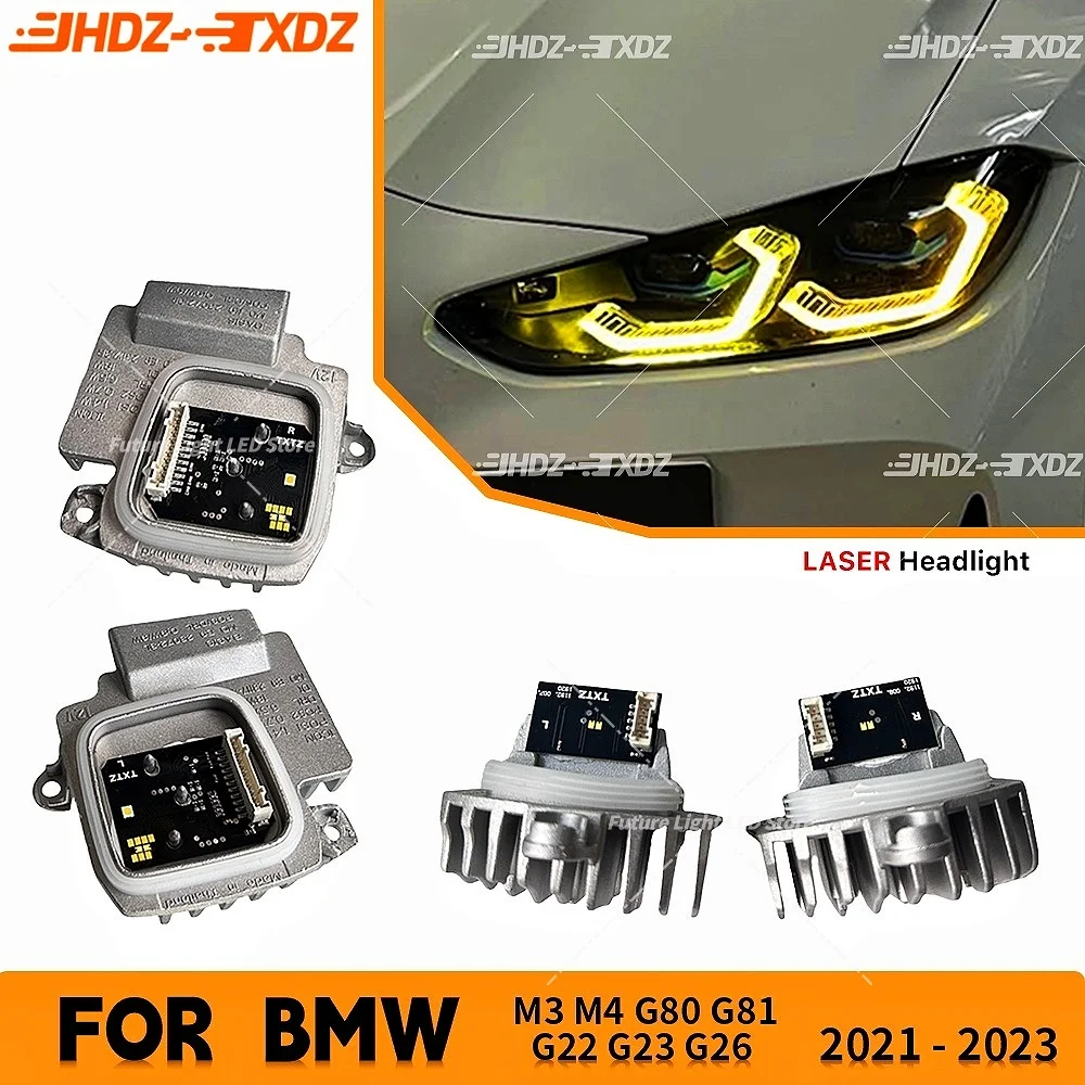 Yellow DRL LED Module For BMW 4 Series G22 G23 G26 M3 G80 M4 G82 G83 2021-2023 Daytime Running Lights Blue Red 9851047 9851049