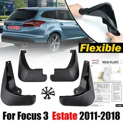 4x Mud Flaps For Ford Focus MK3 3 5dr Estate Kombi 2011 - 2019 Splash Guards Front Rear 2012 2013 2014 2015 2016 2017 2018 2019