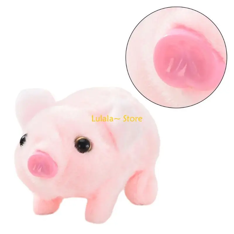 Y4QA Electronic Plush Piglet Music Toy Pleafed Animal Birthday Prezent dla małych dzieci