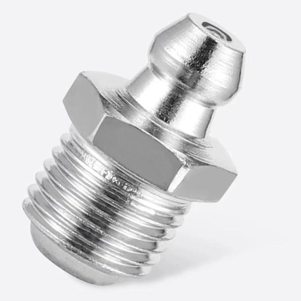 50pcs Stainless Steel Grease Nipples M6 M8 M10 External Thread for Injection Molding Machines and Plastic Extruders