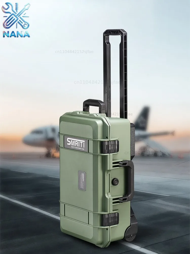 Safety Protector Hardware Organizer Tool Case Portable Box with Wheels Impact Resistant Tool Instrument Equipment Packaging