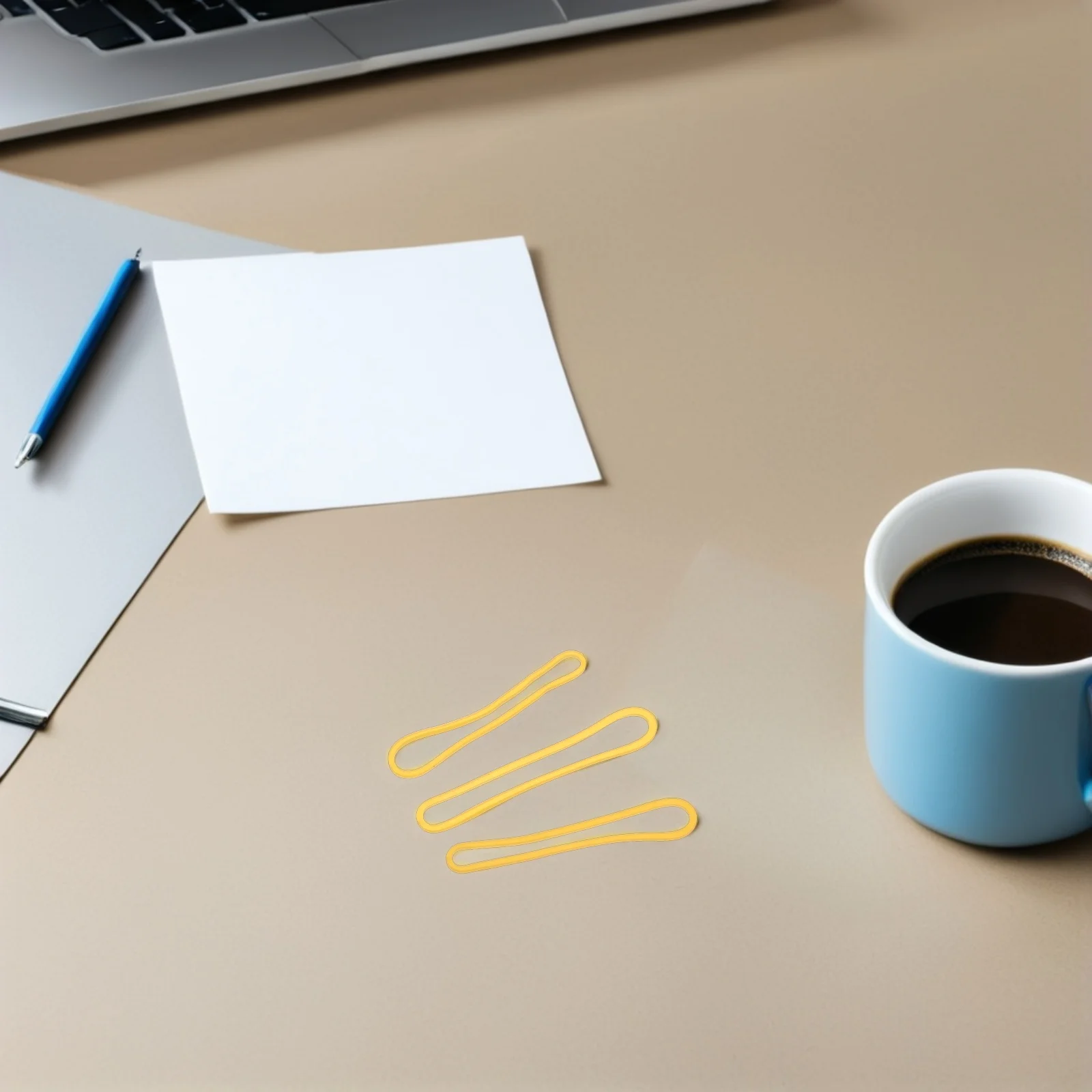 

500Pcs Rubber Bands High Stretch Heavy Duty File Folder Rubber Bands Office Organization Yellow Heavy Duty Elastic Band