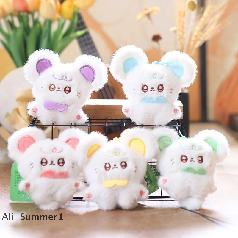 かわいい小さなネズミぬいぐるみ動物人形ぬいぐるみキーホルダーペンダントバックパック吊り下げ装飾ガーリーバッグ装飾品キッズギフト