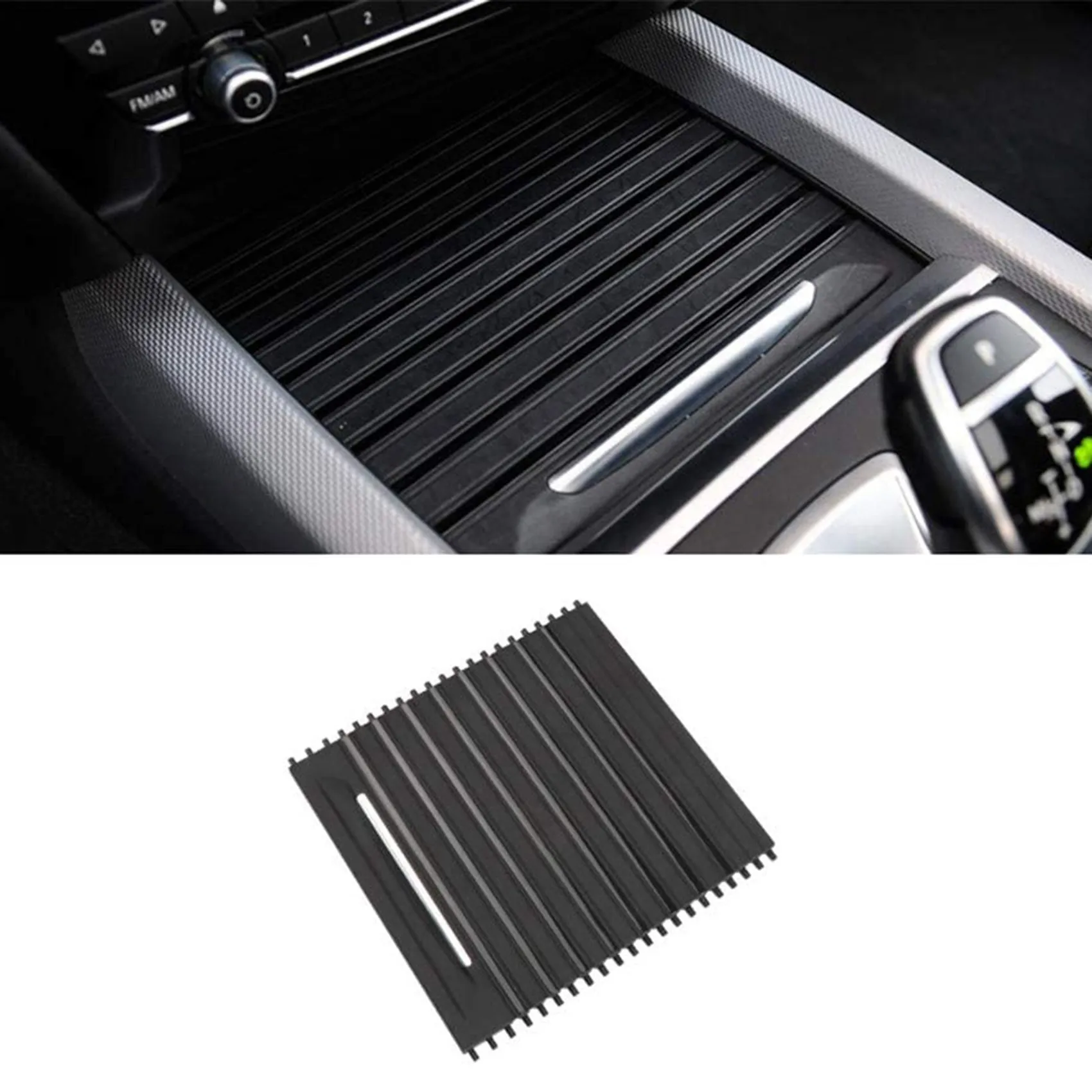 Car Accessories Console Center Drink Water Cup Holder Sliding Roller Blind Shutter Cover For BMW X5 X6 F15 F16 51169251973