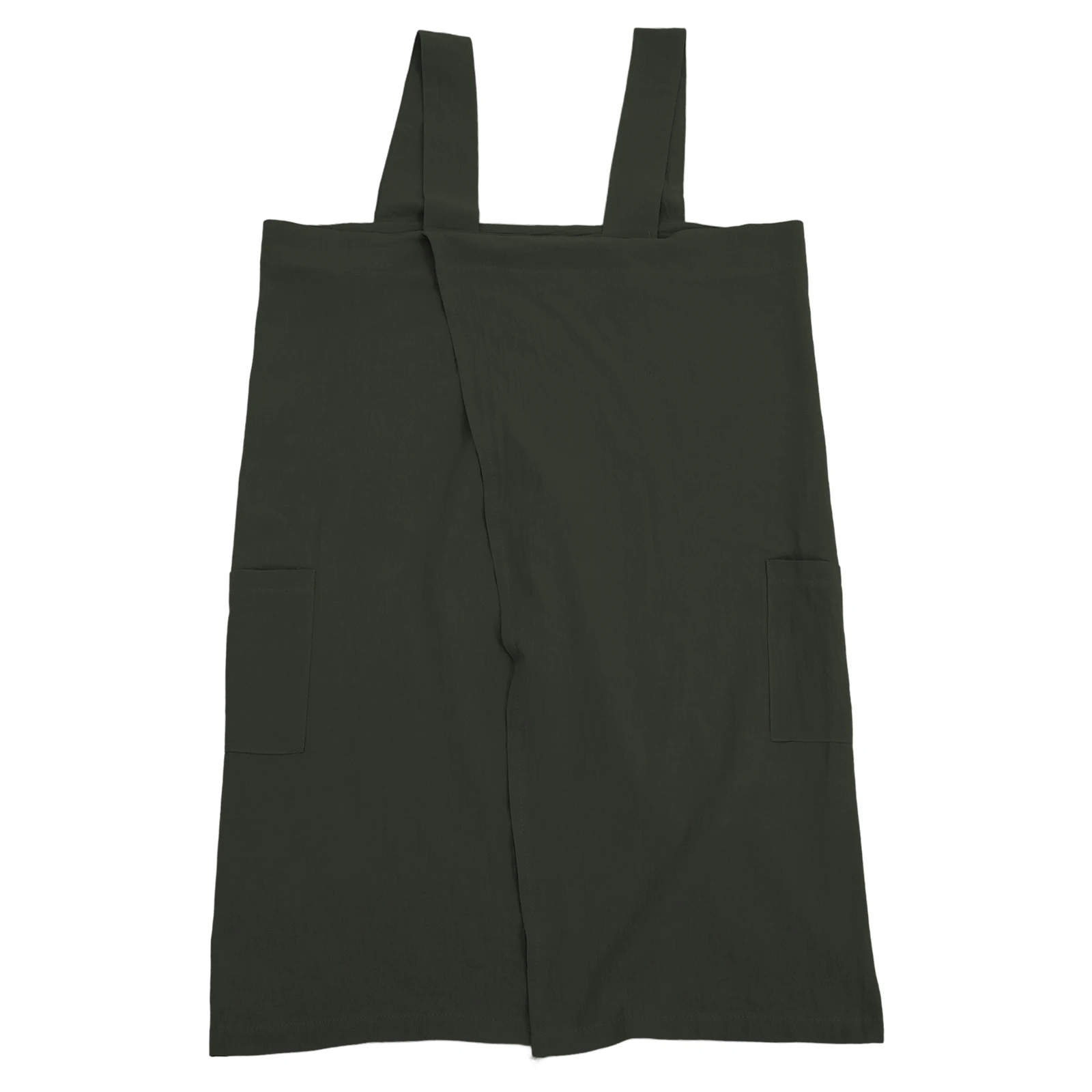 

Cotton Linen Apron Dress Women Long Sleeve Pocket Painting Craft Adults Work Home Style Comfort Fit