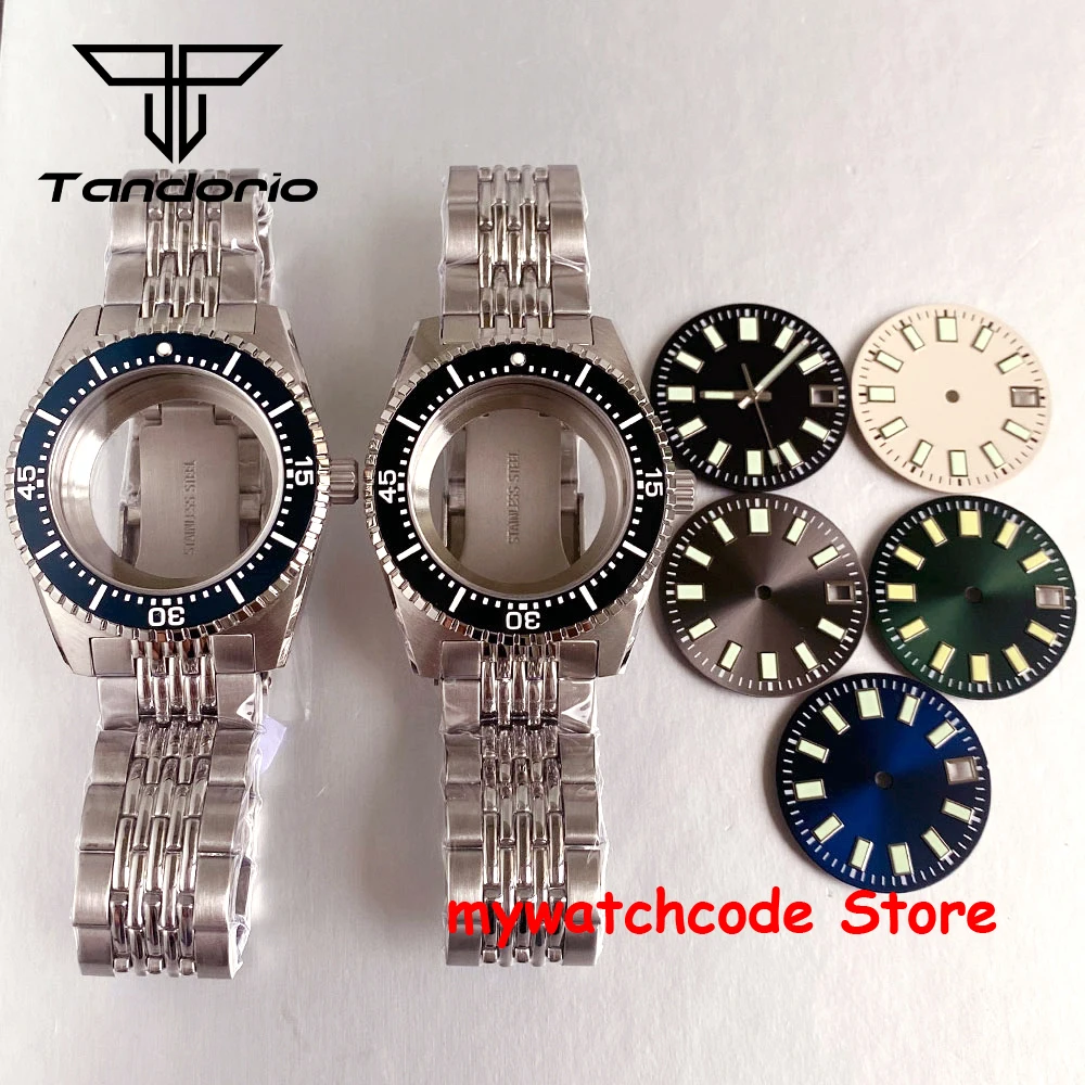 

Корпус часов nh35 Новый 62MAS Mod Style Набор игл для циферблата часов для NH35 NH36 NH38 Механизм Нержавеющая сталь 316L Безель 120Click 20ATM