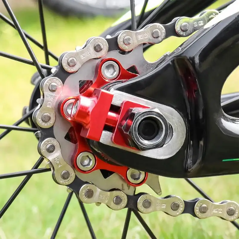 Chain Axle Adjuster Tensioner BMX Chain Adjuster-Tensioner Adjustable Chain Buckle Pull Tight Screw Bolts Chain Tensioner Cycle
