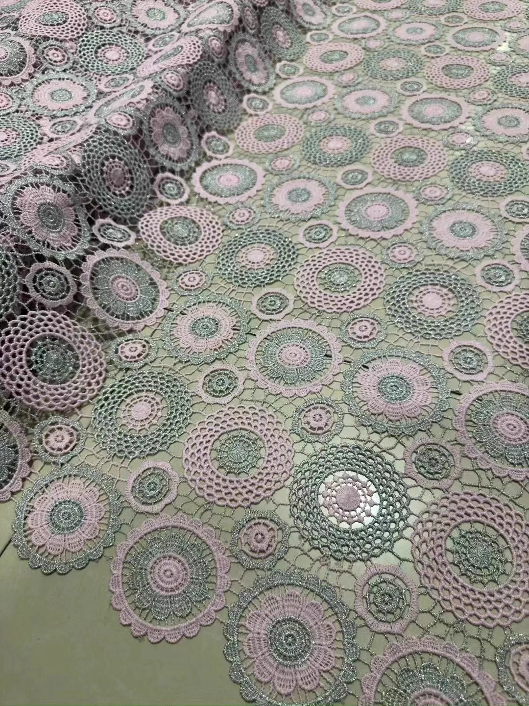 

1yard Water soluble embroidery hollow out fabric Dress and wedding cheongsam fabric for patchwork