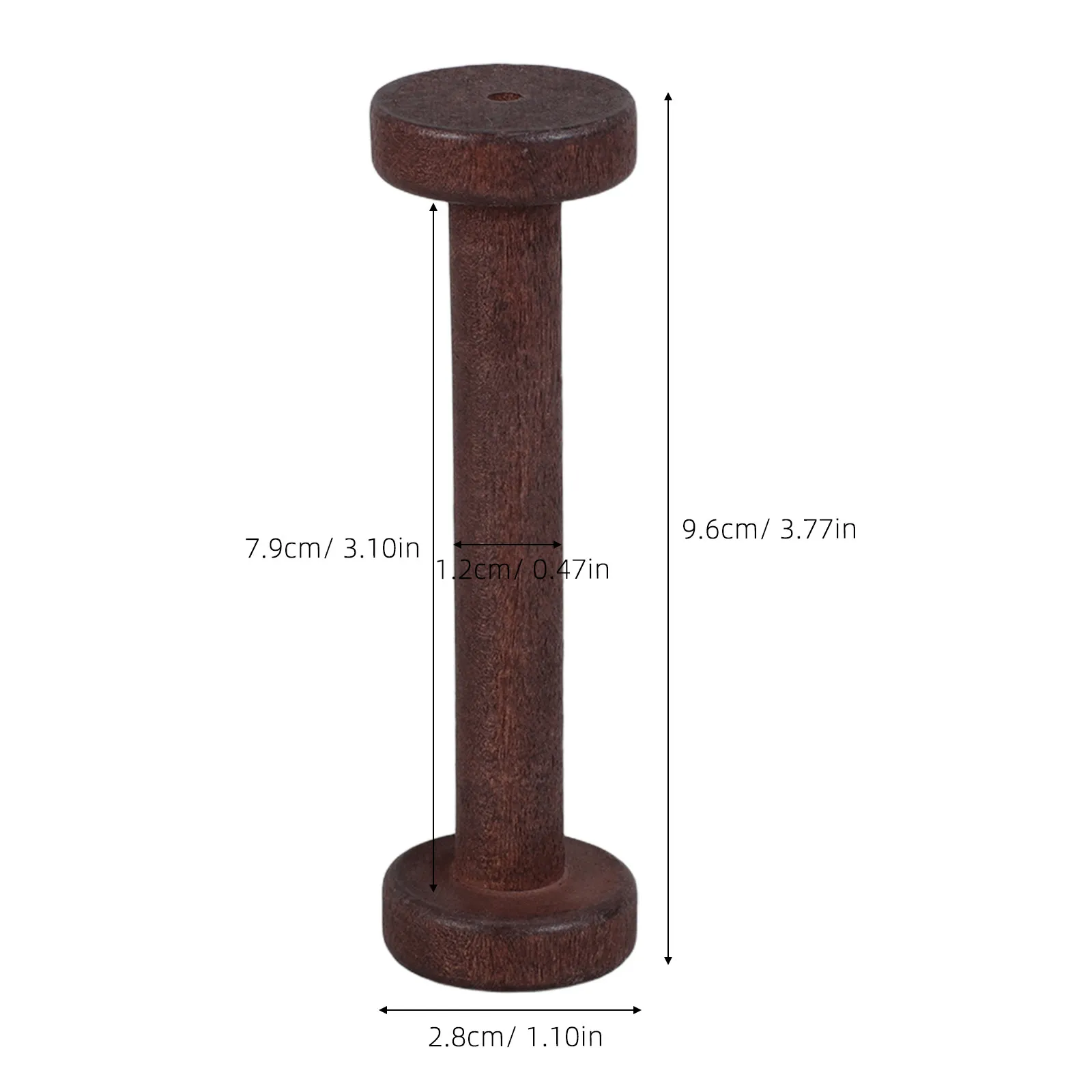 5Pcs Vintage Wooden Spools for Crafts Unfinished Rustic Thread Bobbins Hand-Polished Natural Wood Cord Elastic Jewelry Yarn view 4