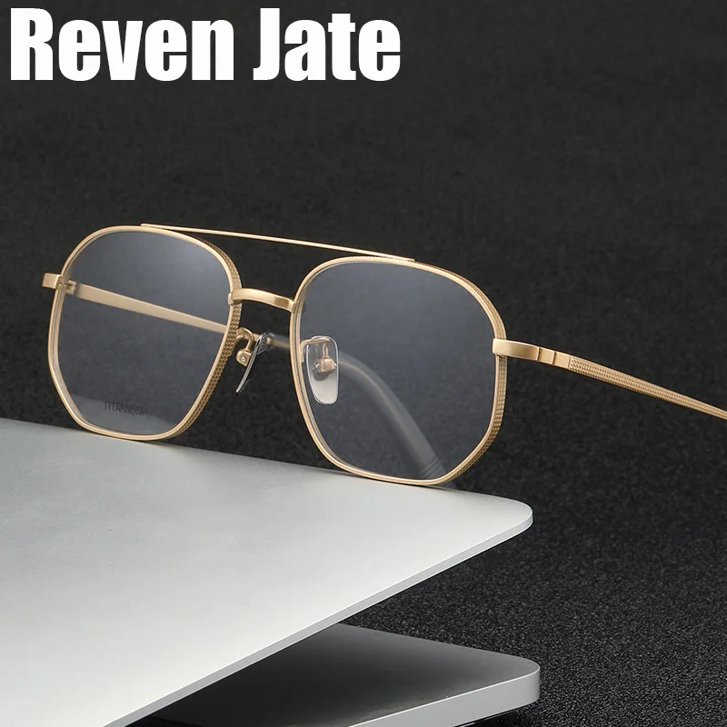 

Reven Jate PUX420 Optical Pure Titanium Round Frame Prescription Eyeglasses Rx Men or Women Glasses for Male Female Eyewear