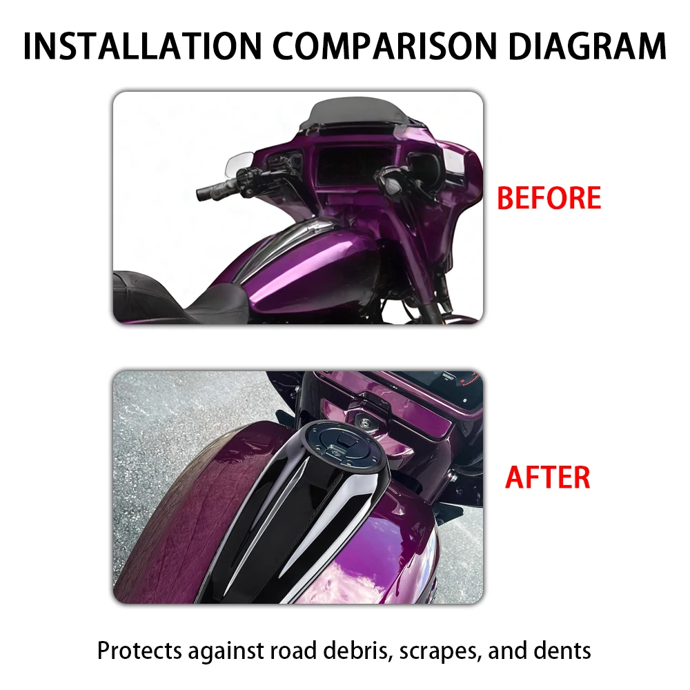 Motorcycle Accessories Fuel Console Cover Fuel Tank Cap FIt For Harley Touring Street Glide Road Glide 117 121 2023 2024 2025