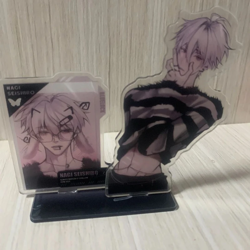 10 سنتيمتر/3.93in الاكريليك BlueLock الدائمة لوحات Nagisa Seishiro أنيمي الأجهزة الطرفية سطح المكتب اكسسوارات الإبداع تحصيل الحرف #4