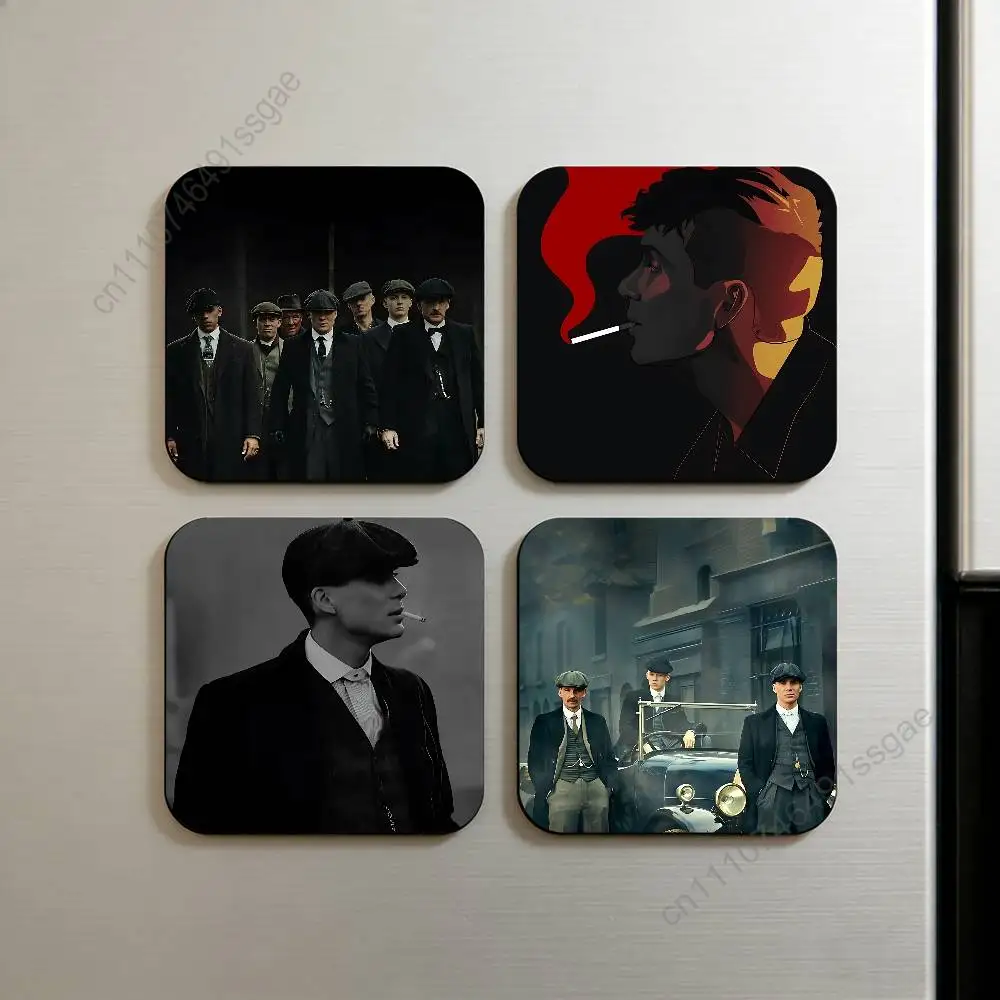 

P-Peaky B-Blinders Tommy Square Decorative Fridge Magnets for Home Kitchen Office Whiteboard & Locker