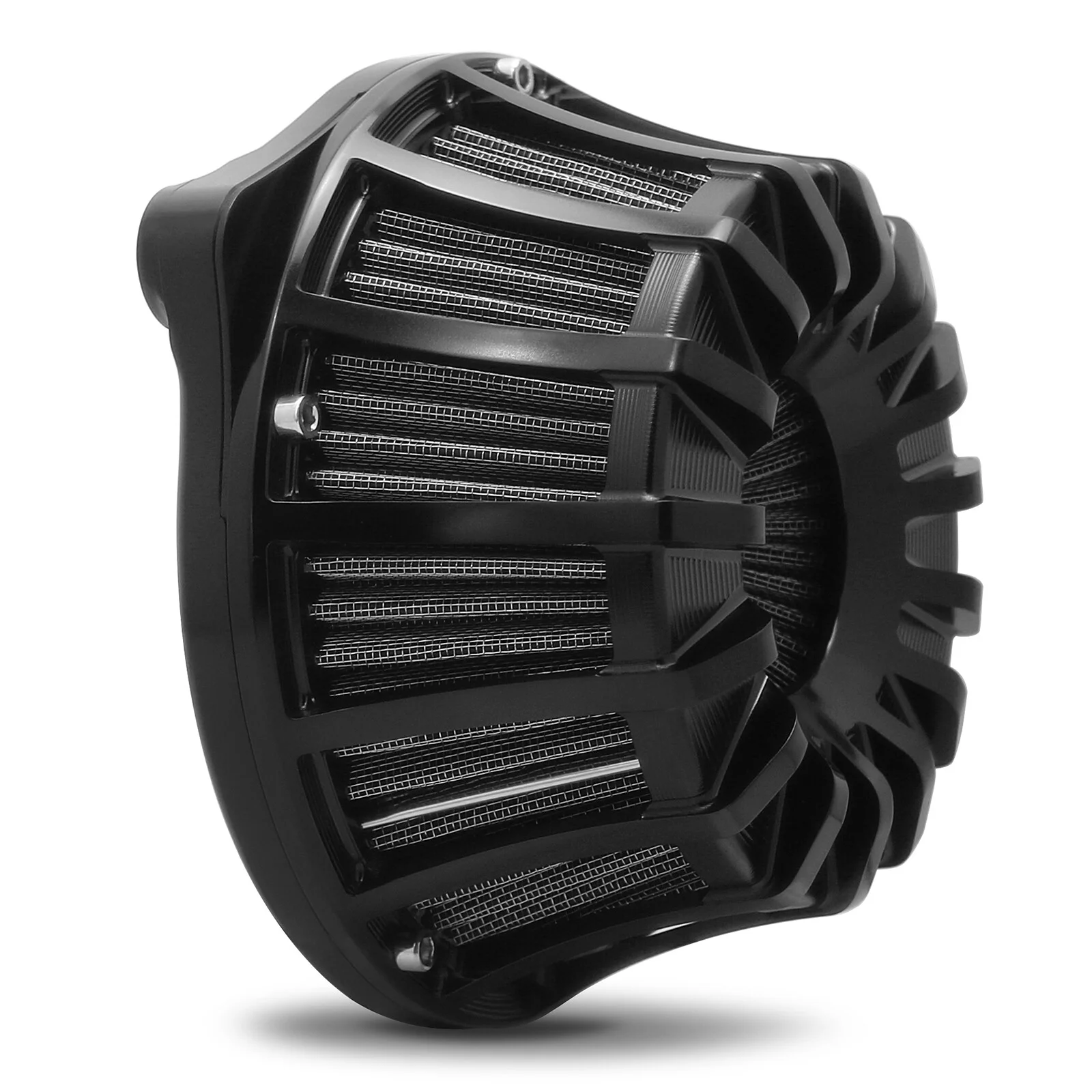 High Performance Oiled Cotton Air Filter 15-Spoke Inverted Series Air Cleaner for Black CNC Machined  91-UP XL New
