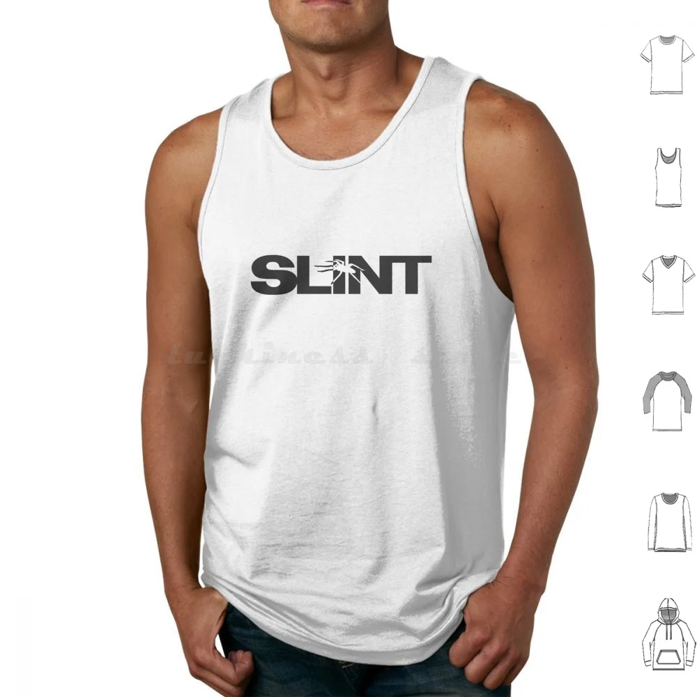 Slint Black Tank Tops Print Cotton Slint Music Spiderland Logo Post Swans Band Godspeed You Black Emperor Unwound Math