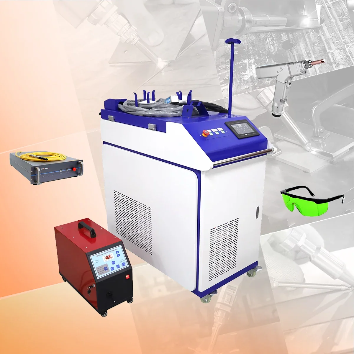 

Customizable Metal Stainless Steel Aluminum 3000 Watt Laser Welding Machine Handheld