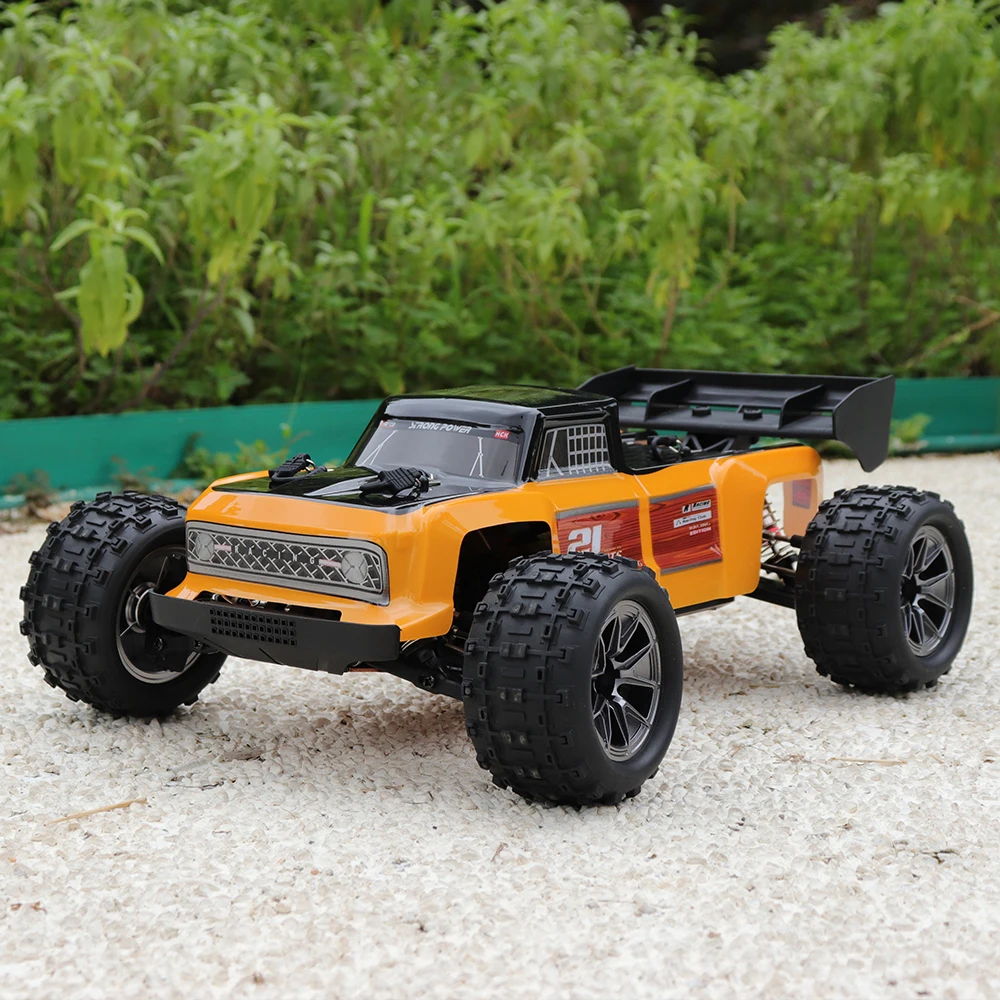 1/12 RC Monster Truck z aluminiowym podwoziem LED 4WD Off-Road Racing High-speed Drift Remote Control Cars Dorośli Dzieci Zabawki