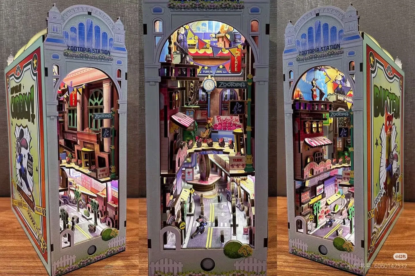 Disney Zootopia-juguete 3D de conejo Judy, soporte para libros de escritorio, modelo encantador, adorno personalizable, regalo sorpresa de cumpleaños y Navidad