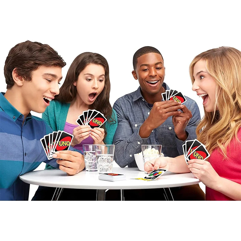 UNO Wild Version Red Family Card Gam 112 Cards Travel-Friendly Makes a Great Game for 7 Year Olds and Up​ toy