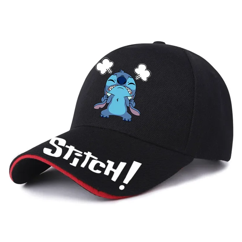 Disney Stitch Men Baseball Caps Cartoon Embroidered Couple Hat Summer Breathable Sports Caps Outdoor Women Hip Hop Visor Hats