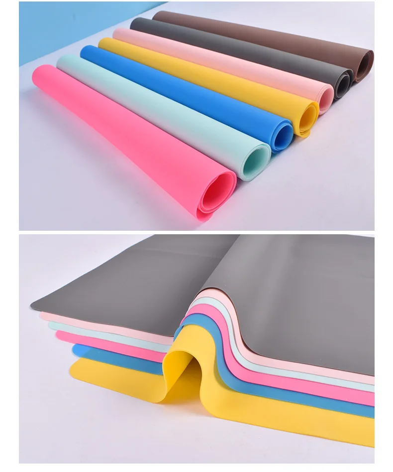 14colors Silicone Pad Waterproof Placemat Table Mat Heat Insulation Pad Anti-skidding Washable Resin Pad for DIY UV Epoxy Crafts