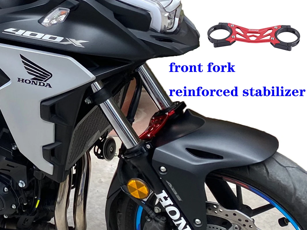 Suitable for Honda CB400X CB400F modified front fork reinforced stabilizer handcuffs CNC front shock balance code