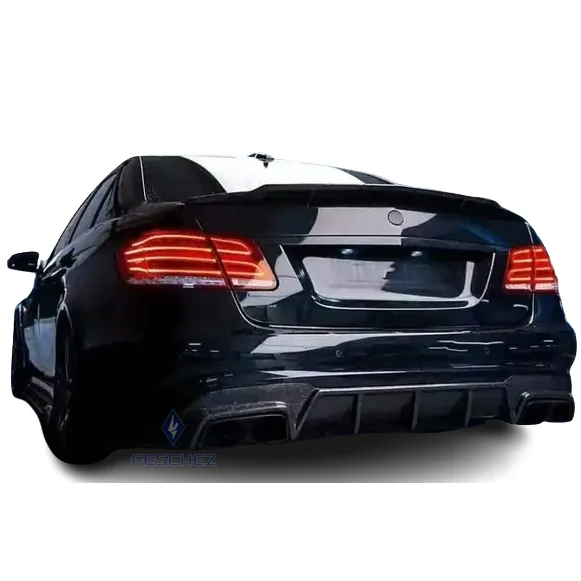 HOT SALE B STYLE REAR BUMPER DIFFUSER FOR MERCEDES E CLASS W212 E63 AMG 2014-2016 CARBON FIBER PARTScustom