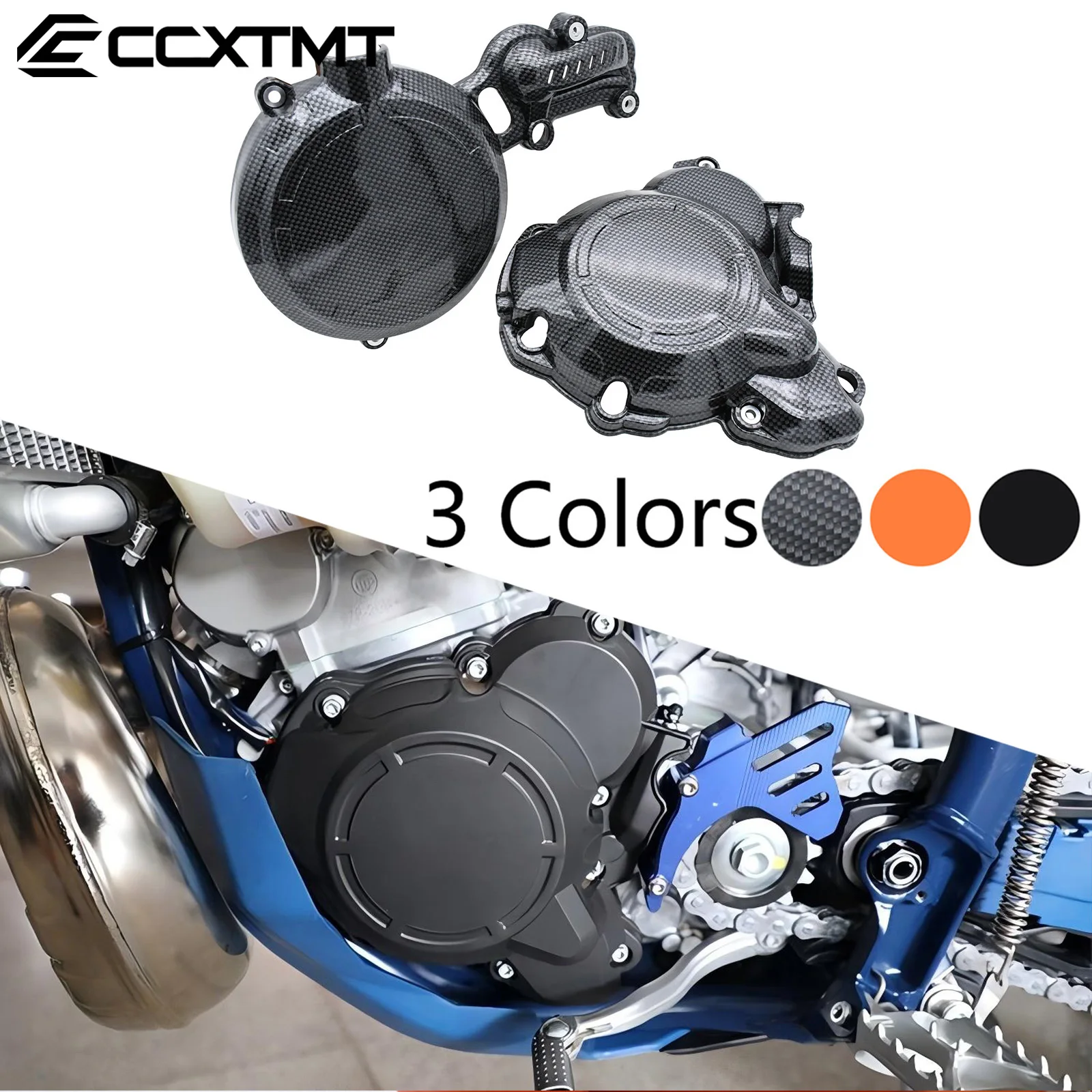 

Motorcycle Engine Clutch Guard Water Pump Cover Ignition Protector For HENGJIAN HJMOTO HJZ300 Z300 Enduro Dirt Bike Accessories