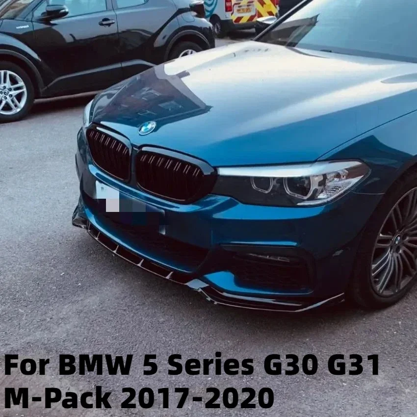 

3 шт., защитные накладки на передний бампер автомобиля для BMW 5 серии G30 G31 M-Pack 2017-2020